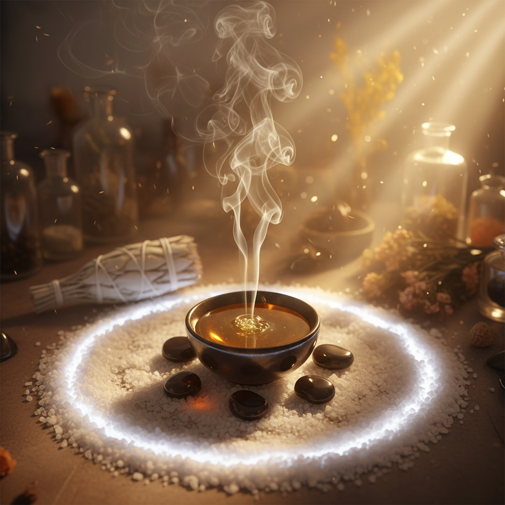 Image spirituelle pour Attirer l'être aimé avec un rituel de miel traditionnel