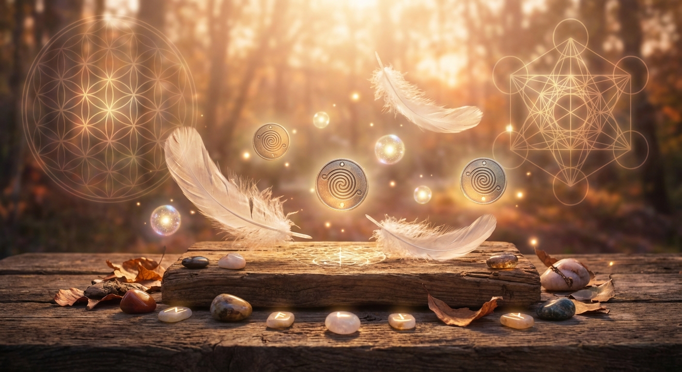 Image spirituelle pour L'Éveil de la Rune Fa : Puissance du Feu Primordial et Abondance