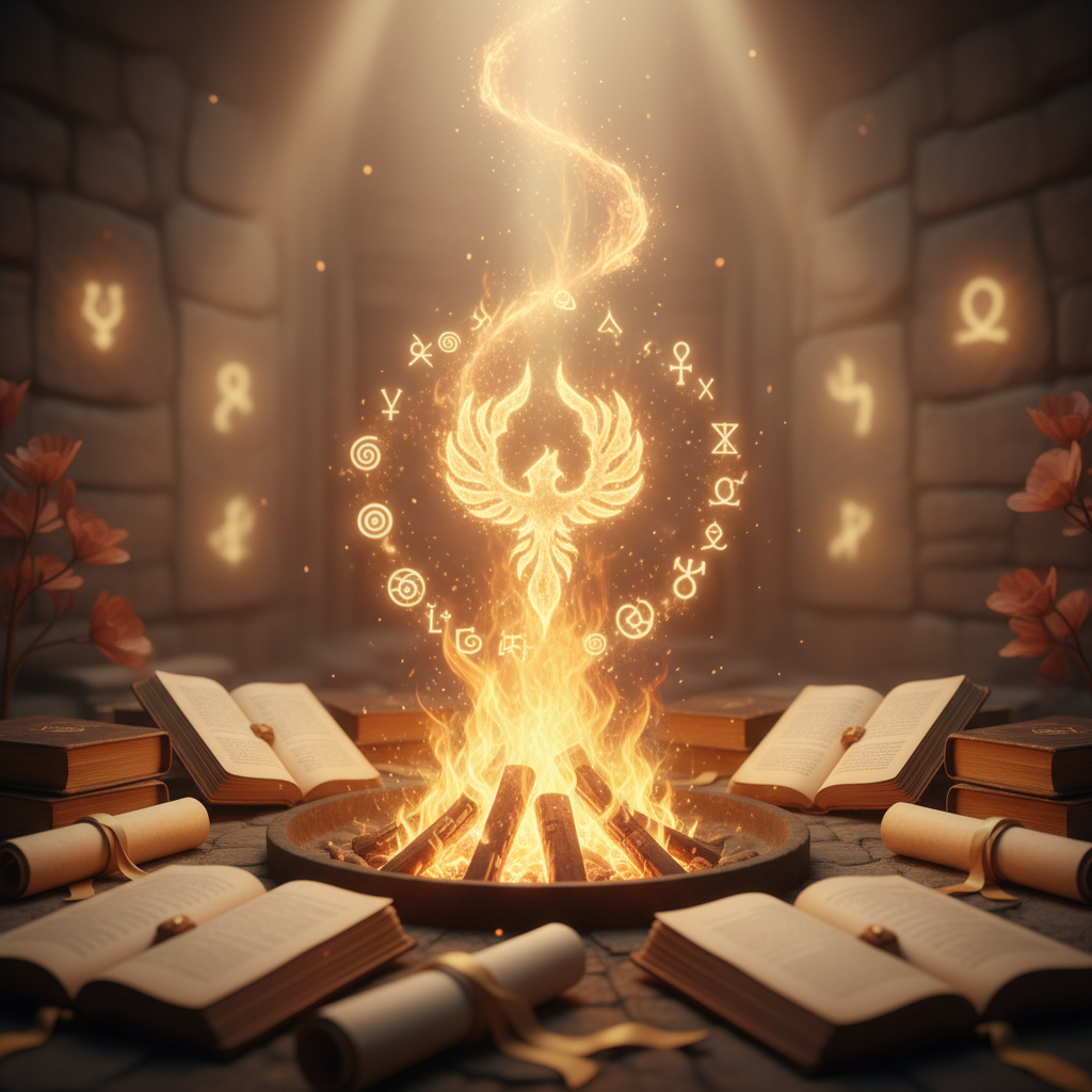 Image spirituelle pour Se libérer de l'emprise du tabac par le feu sacré