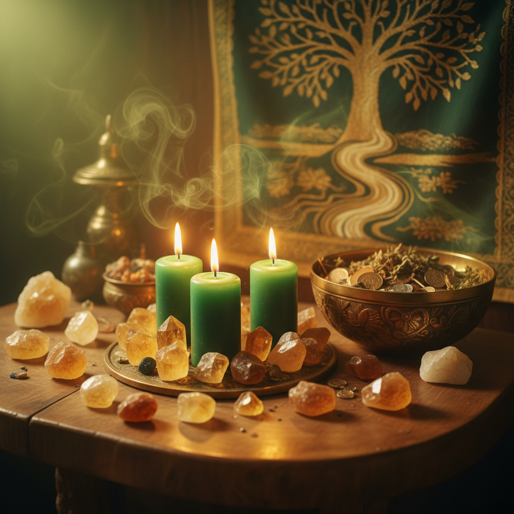 Image spirituelle pour Rituel pour stabiliser et rééquilibrer vos finances