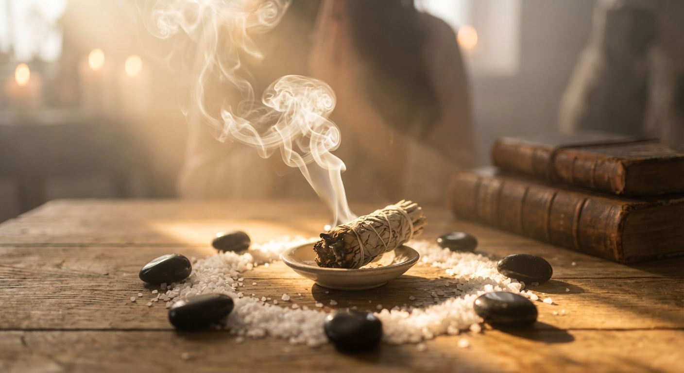 Image spirituelle pour Comment se Protéger du Mauvais Œil avec des Rituels de Purification