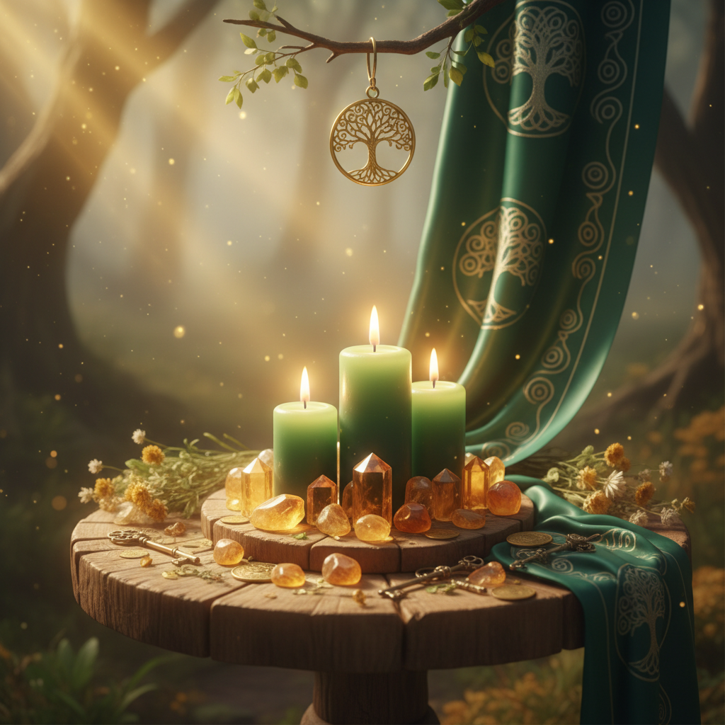 Image spirituelle pour Rituel ancestral pour débloquer un héritage familial