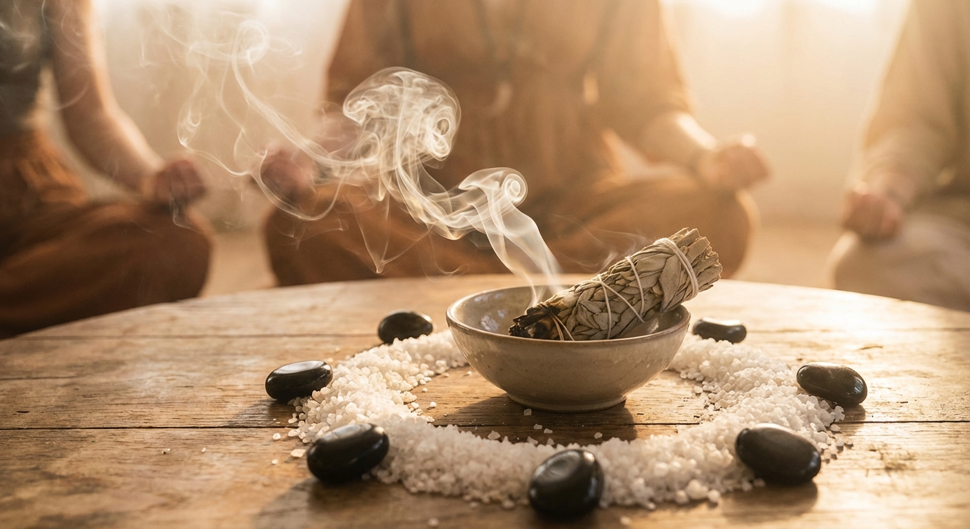 Image spirituelle pour Comment se Libérer du Mauvais Œil : Rituels de Protection et Purification