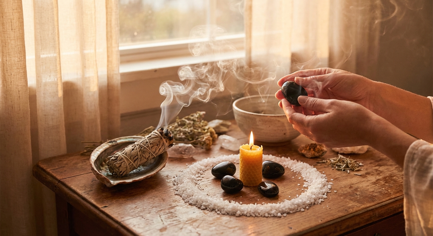 Image spirituelle pour Se Libérer du Mauvais Œil : Rituels de Protection et de Renvoi