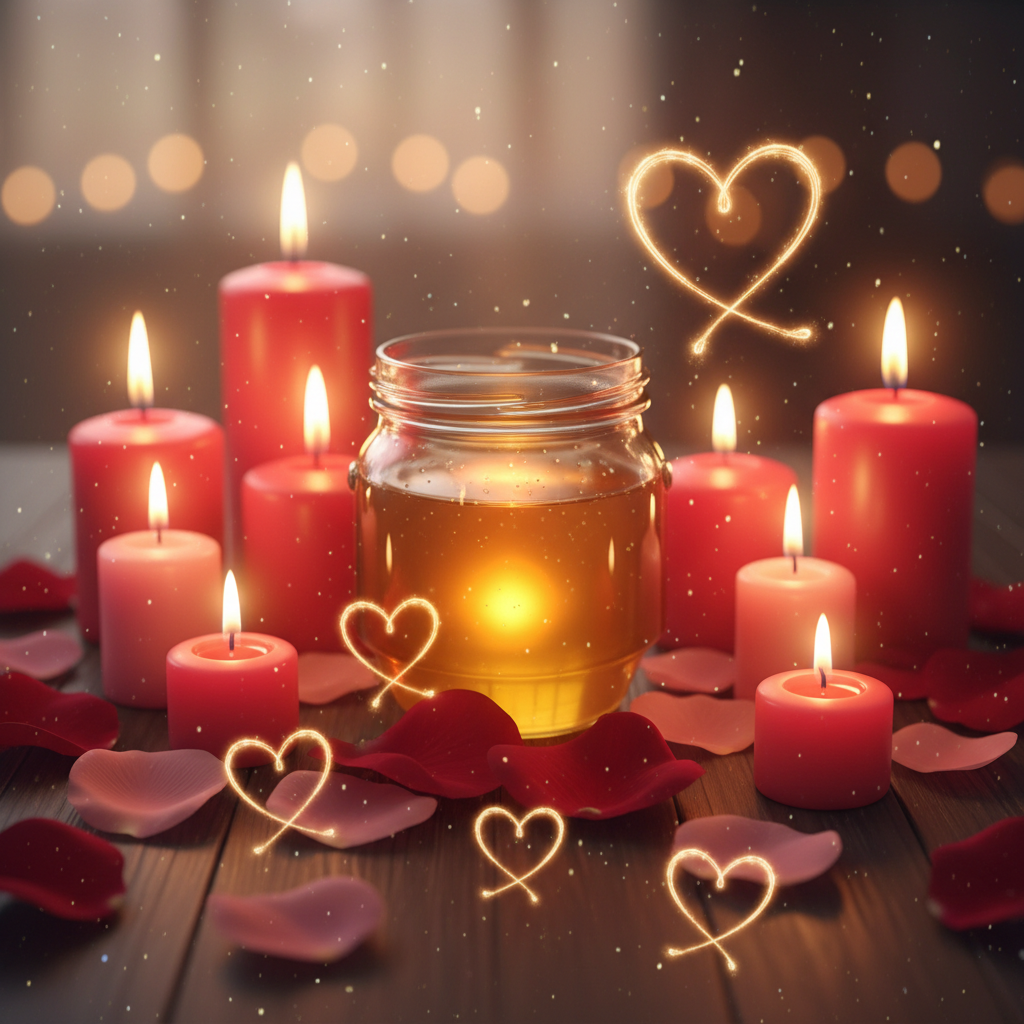 Image spirituelle pour Rituel de la bouteille de miel pour occuper ses pensées