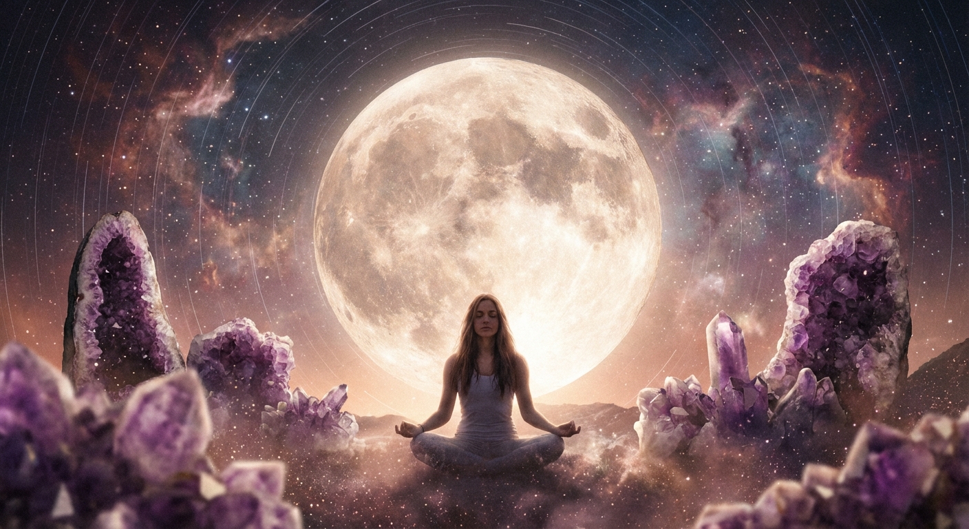 Image spirituelle pour Éveiller sa Magie Intérieure sous l'Éclat des Astres