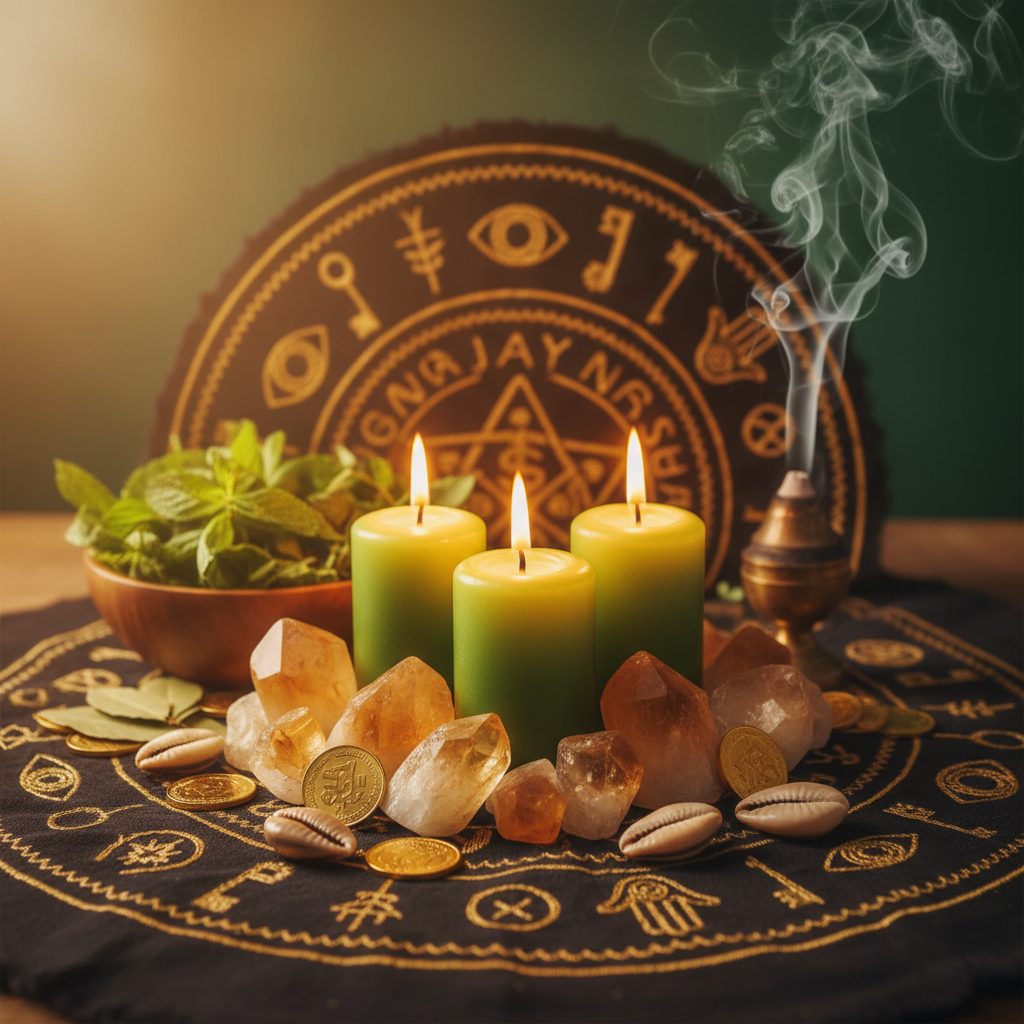 Image spirituelle pour Attirer la chance aux jeux par le rituel Hoodoo