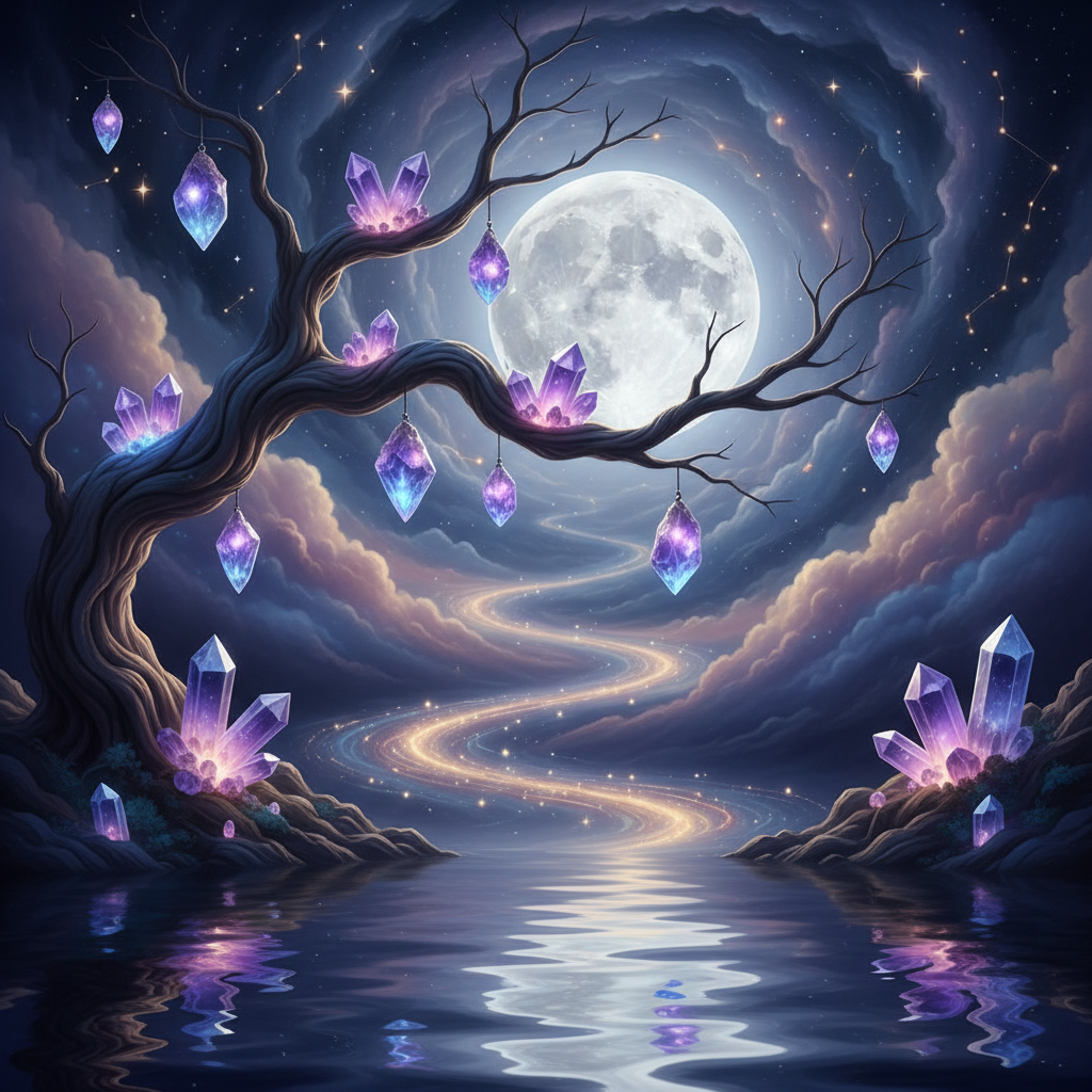 Image spirituelle pour Apprendre le calcul chemin de vie selon les cycles lunaires