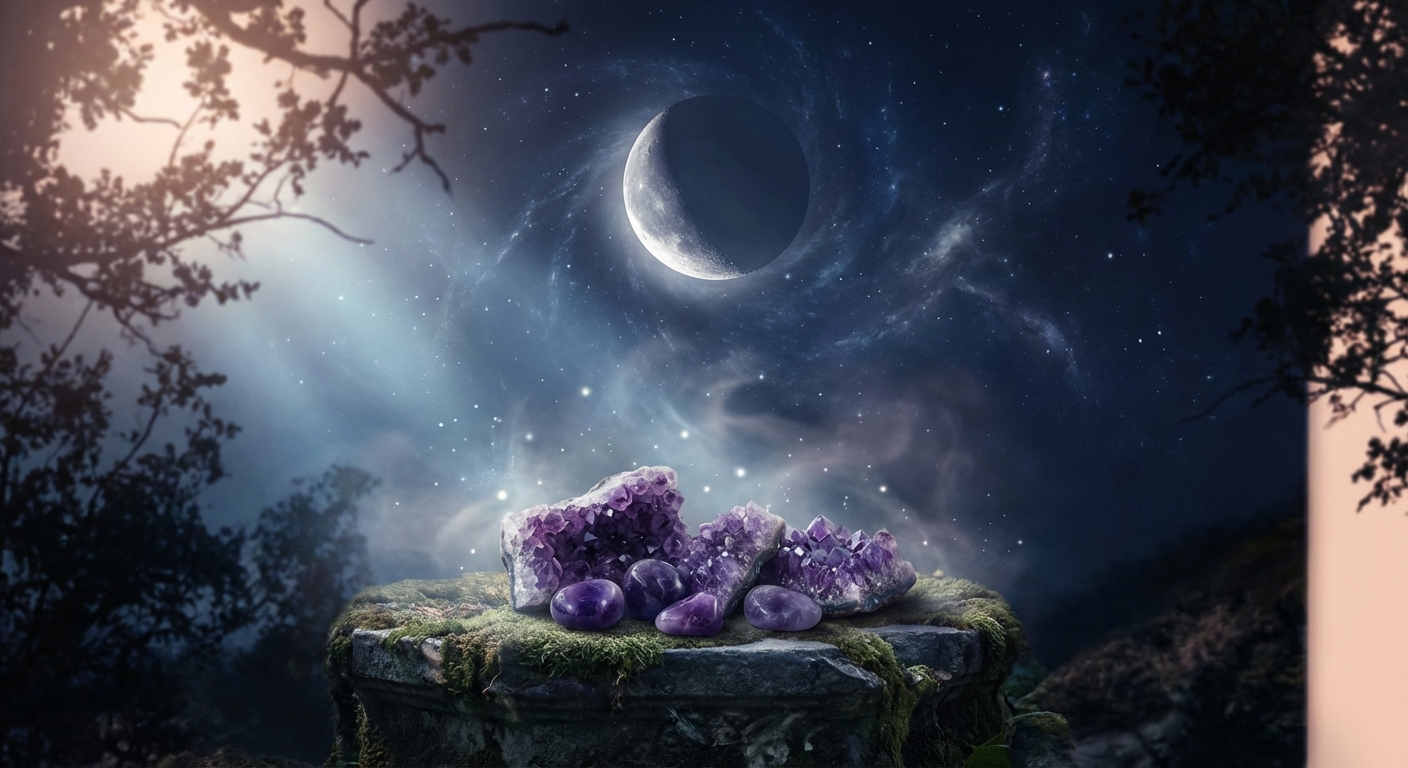 Image spirituelle pour Lune Décroissante: Rituel Puissant pour Se Libérer du Passé