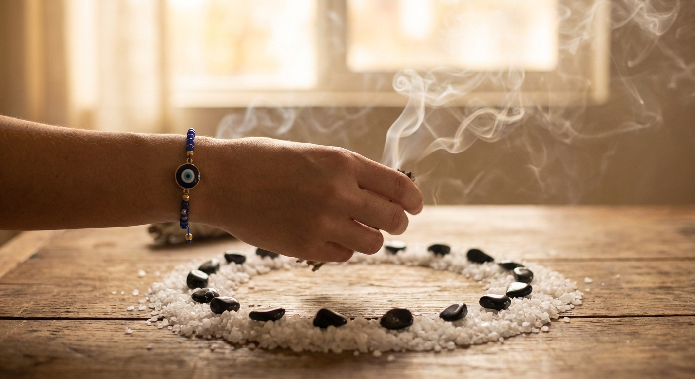 Image spirituelle pour Porter un Bracelet contre le Mauvais Œil pour se Protéger