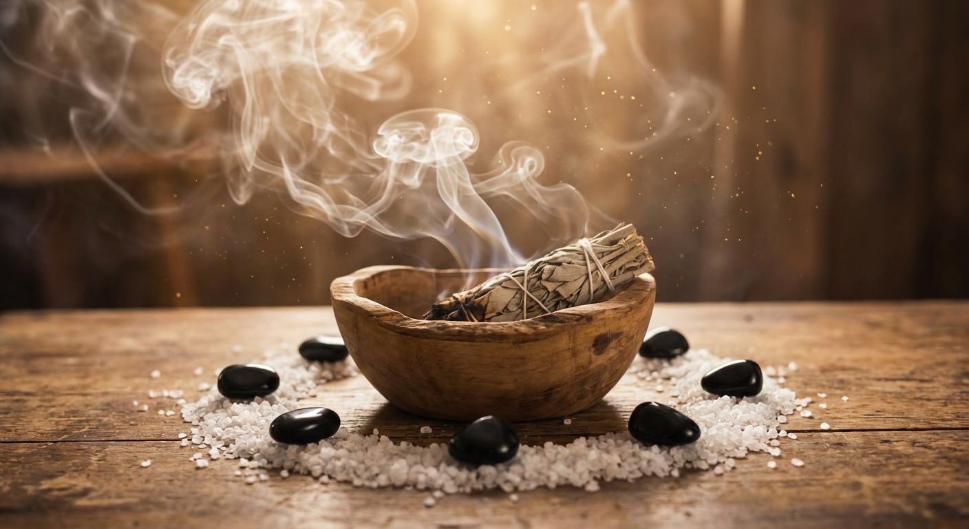 Image spirituelle pour Le Pouvoir Sacré de l'Encens Indien contre le Mauvais Œil