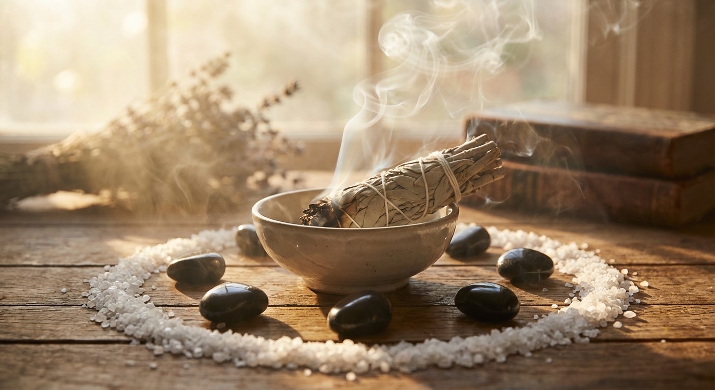 Image spirituelle pour Reconnaître et Se Libérer du Mauvais Œil : Symptômes et Solutions