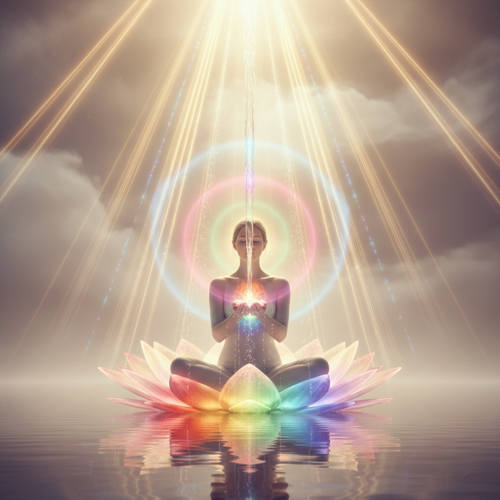 Image spirituelle pour Rituel de l'eau sacrée pour purifier la peau