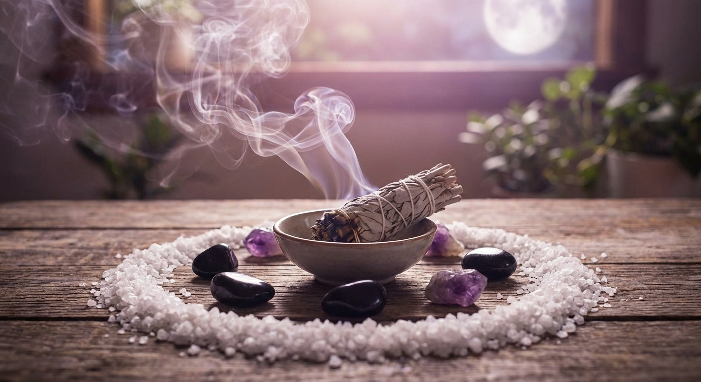 Image spirituelle pour Rituel de la Flamme Violette: Couper les Liens Toxiques