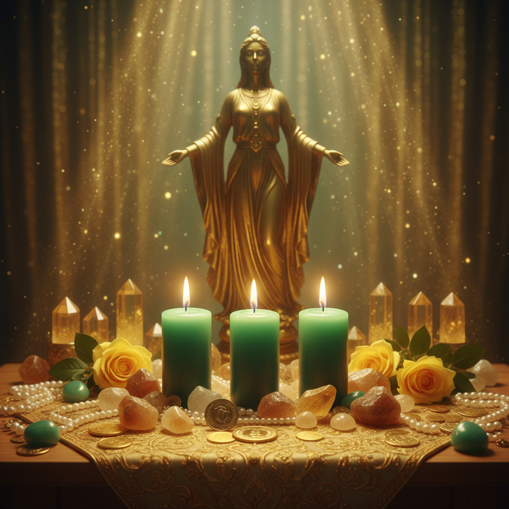 Image spirituelle pour Attirer l'aisance et le luxe par la grâce d'Oshun