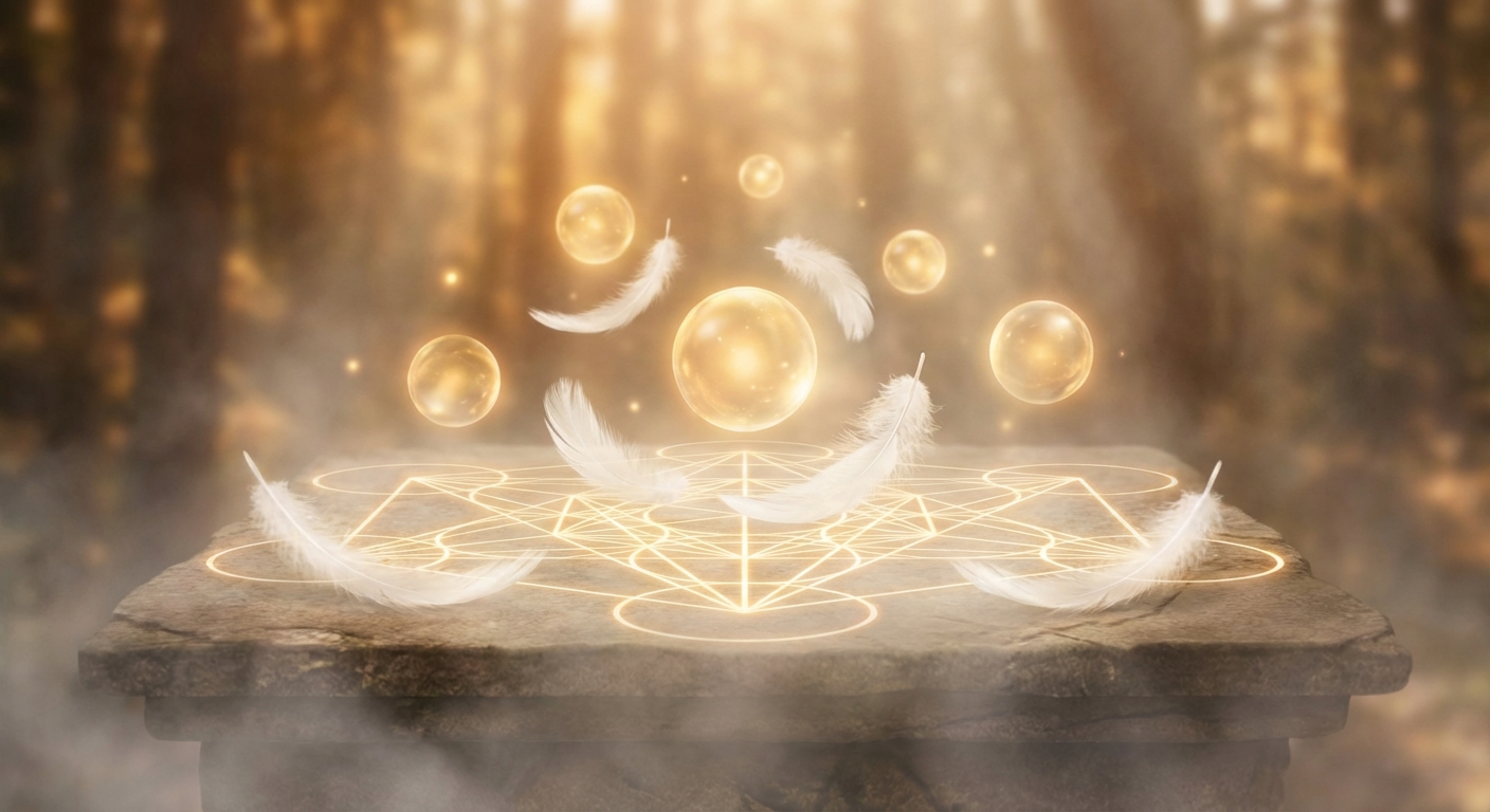 Image spirituelle pour Aum : Le Souffle Sacré de l'Univers et son Mystère Dévoilé